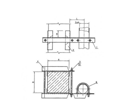 Крепления трубопроводов к железобетонным балкам в Жодино