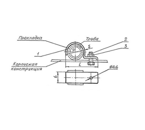 Подвески судовых трубопроводов Тип 6 в Жодино