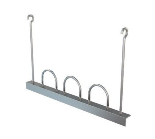 Подвески трех труб на опорном уголке в Жодино