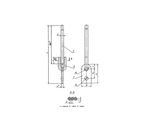Тяги с серьгой для подвесок трубопроводов в Жодино
