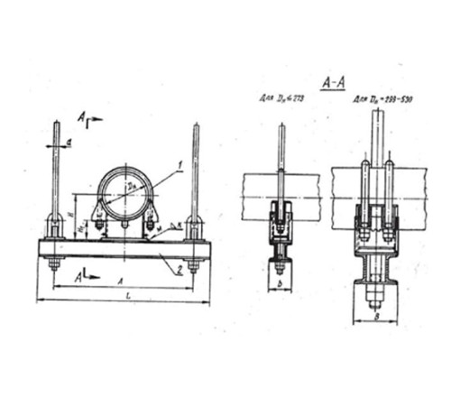 Блоки опорные хомутовые подвесок трубопроводов в Жодино