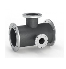 Тройники фланцевые с пожарной подставкой чугунные