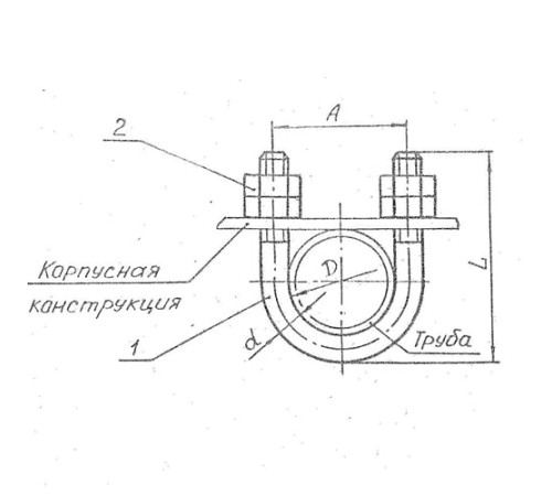 Подвески судовых трубопроводов Тип 8 в Жодино