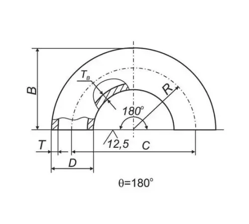 Отводы 180° ВУС в Жодино для трубопроводов