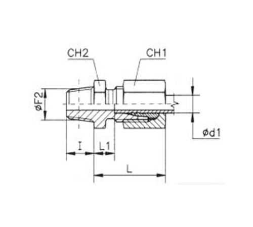 Штуцеры ввертные с конической резьбой TN93 в Жодино