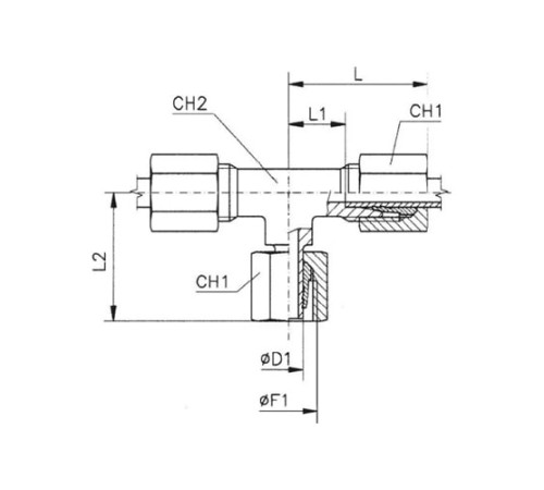 Тройники соединители (ш-г-ш) TN120 в Жодино с доставкой