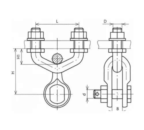 Узлы крепления типа КГП для ЛЭП в Жодино