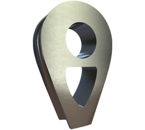 Коуши DIN 3091 стальные в Жодино для канатов