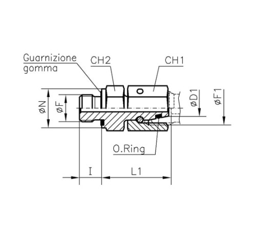 Штуцеры ввертные с уплотнением TN426 M в Жодино
