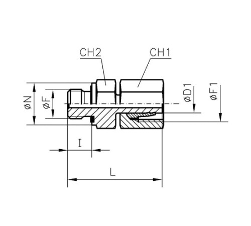 Штуцеры ввертные с уплотнением TN126 GG-M в Жодино