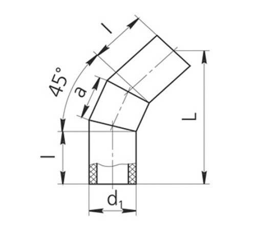 Оболочки на теплоизоляционные отводы 45° в Жодино