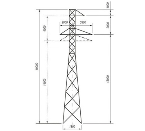 Переходные опоры ЛЭП в Жодино и Беларуси