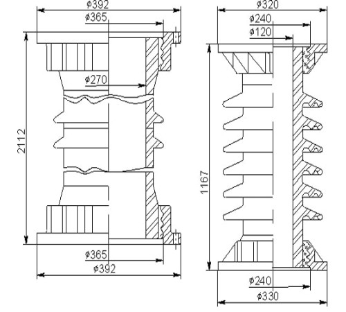 Покрышки для воздушных выключателей 150 кВ в Жодино