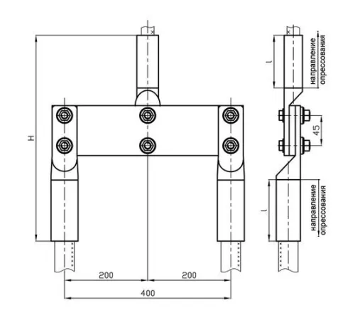 Переходные зажимы ППТ для ЛЭП в Жодино и Беларуси