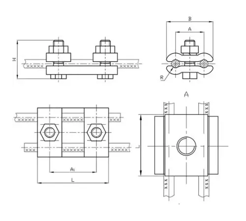 Плашечные зажимы типа ПС для ЛЭП в Жодино