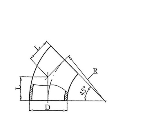 Теплоизоляционные отводы 45 градусов в Жодино