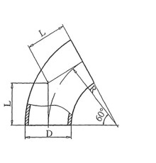 Теплоизоляционные отводы 60 градусов