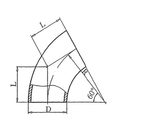 Теплоизоляционные отводы 60 градусов в Жодино