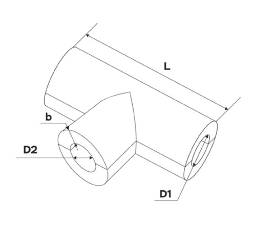 Теплоизоляционные равнопроходные тройки в Жодино
