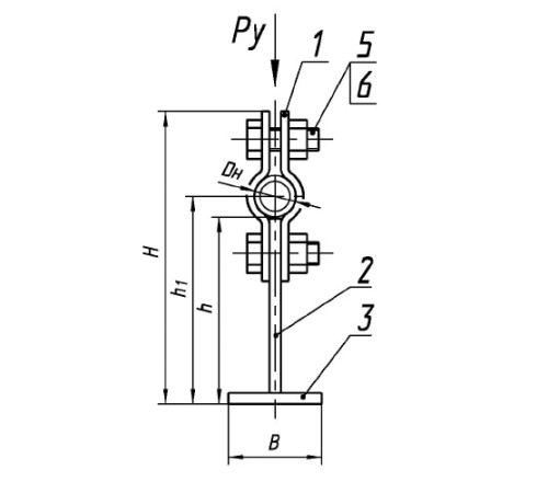 Опоры ТПР.05.06.00.000 для трубопроводов в Жодино