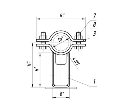 Опоры ТПР.05.11(4).00.000 в Жодино для трубопроводов