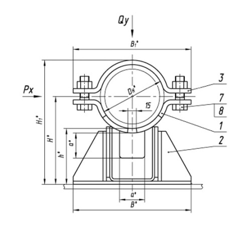 Опоры ТПР.08.38.00.000 в Жодино для трубопроводов