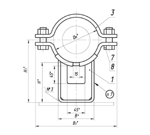 Опоры ТПР.08.73.00.000 для трубопроводов в Жодино
