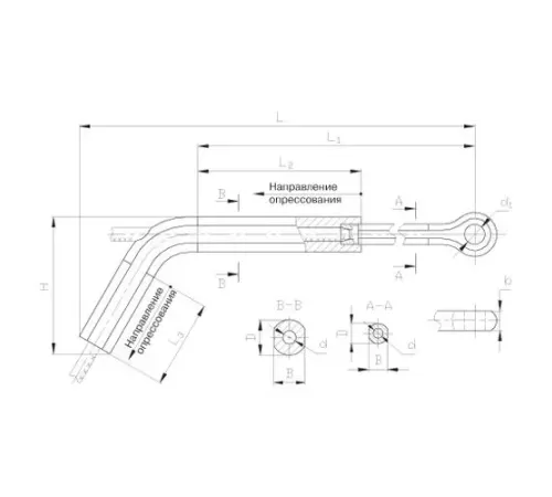 Натяжные прессуемые зажимы ТРАС в Жодино для ЛЭП