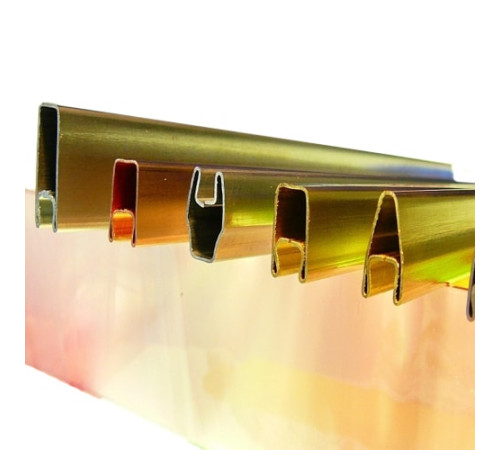 Декоративные латунные профили в Жодино для стекла