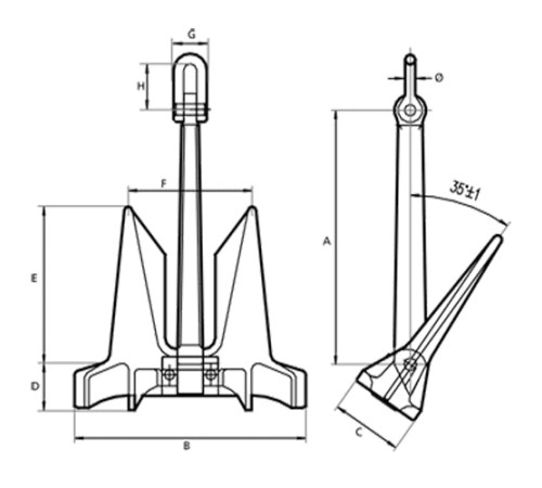 Якоря HHP для судостроения в Жодино